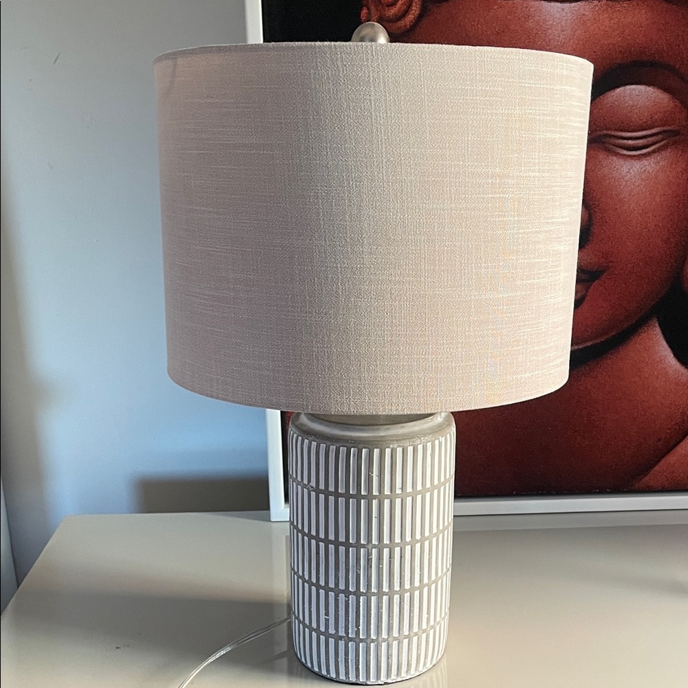 Modern Beige and White Lamp